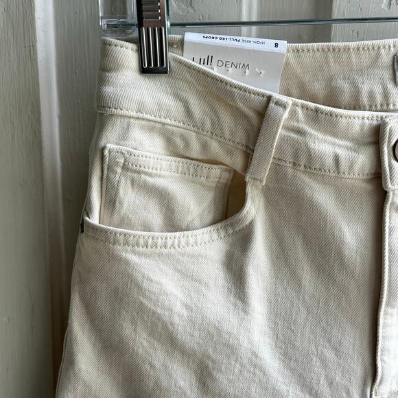 J Jill High Rise Full Leg Crops in Natural Wash NWT - Picture 4 of 11